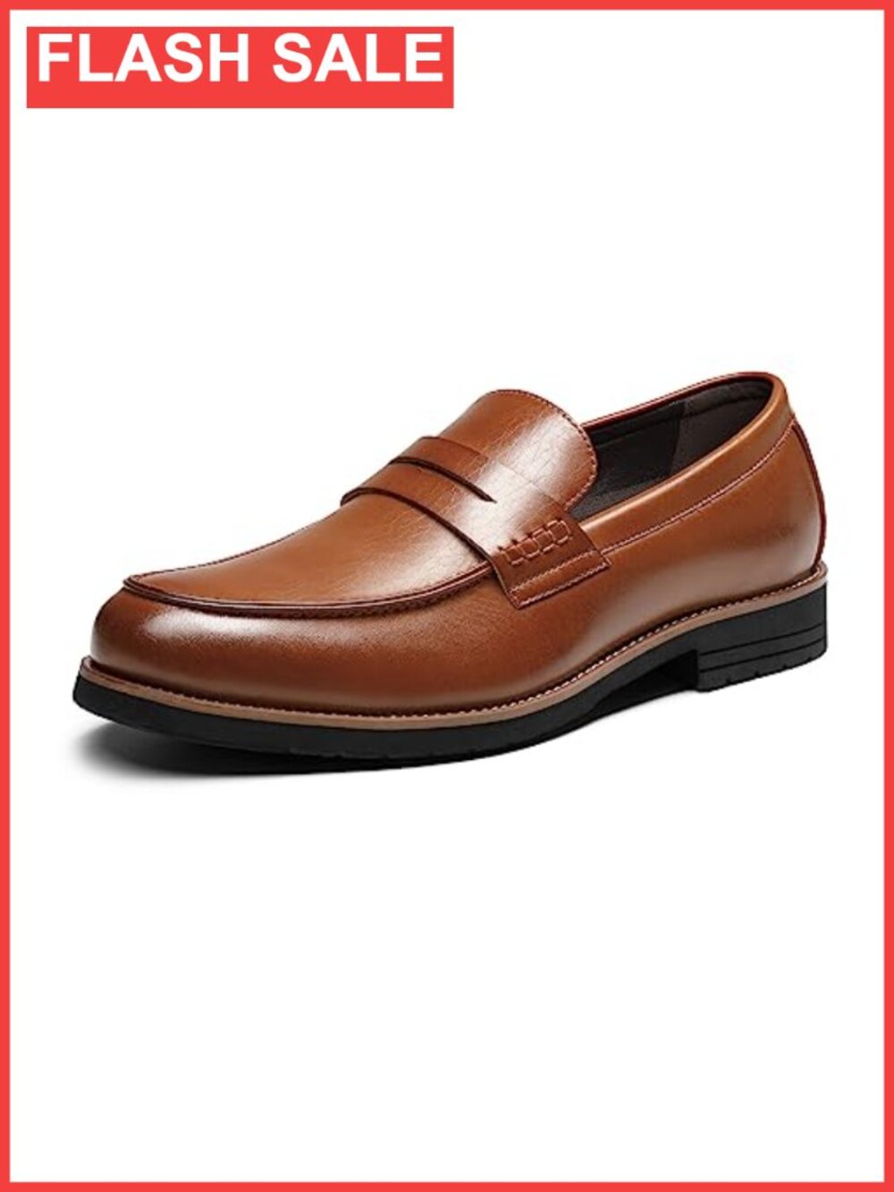 Men's Vegan Leather Penny Loafers Slip-On Dress Shoes